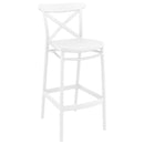 Compamia Vegas Cross 5 pc Bar Set with 39 inch to 55 inch Extendable in Black/Dark Gray/Taupe/White