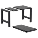 Compamia Vegas Victor 5 pc Bar Set with 39 inch to 55 inch Extendable in Black/Dark Gray/Taupe/White
