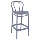 Compamia Vegas Victor 5 pc Bar Set with 39 inch to 55 inch Extendable in Black/Dark Gray/Taupe/White
