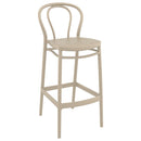 Compamia Vegas Victor 5 pc Bar Set with 39 inch to 55 inch Extendable in Black/Dark Gray/Taupe/White