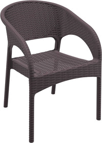 Compamia Panama Resin Wickerlook Dining Arm Chair Set of 2