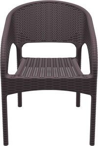 Compamia Panama Resin Wickerlook Dining Arm Chair Set of 2