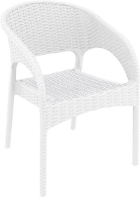 Compamia Panama Resin Wickerlook Dining Arm Chair Set of 2
