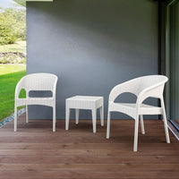 Compamia Panama Resin Wickerlook Dining Arm Chair Set of 2