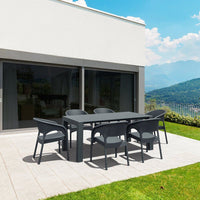Compamia Panama Wickerlook 7-Piece Extendable Dining Set