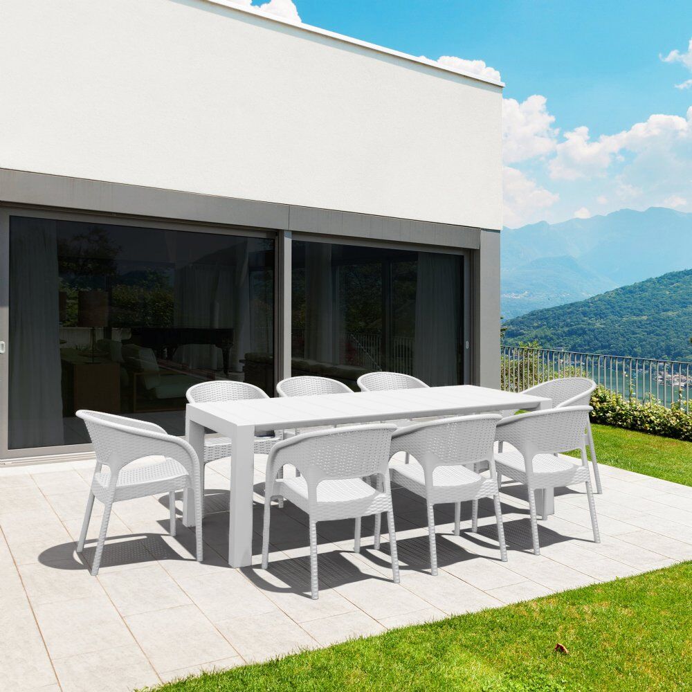 Compamia Panama Wickerlook 9-Piece Extendable Dining Set