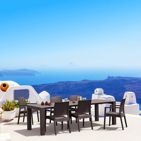 Compamia Ibiza Wickerlook 7-Piece Extendable Dining Set