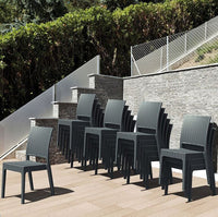 Compamia Florida Resin Wickerlook Dining Chair - Set of Two