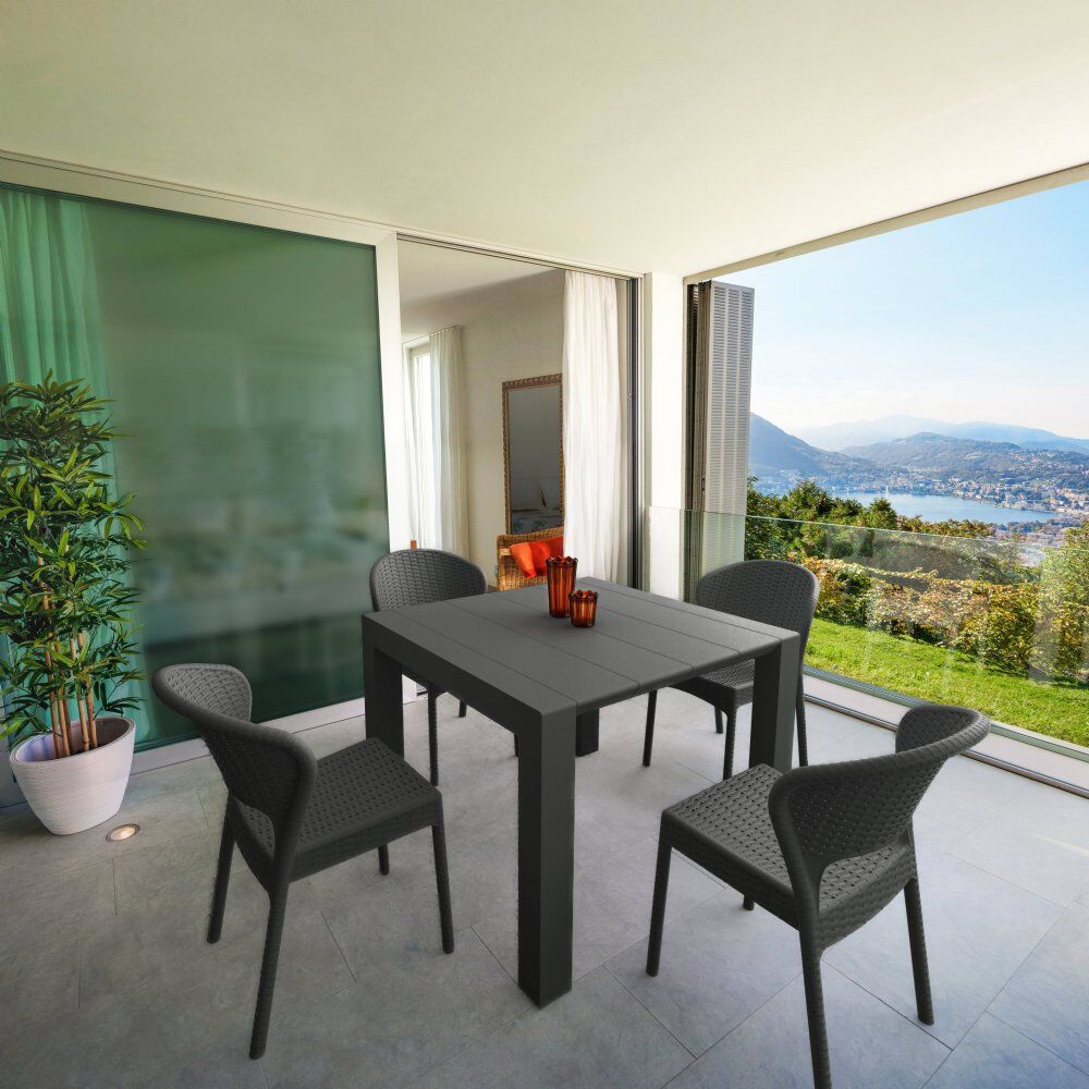 Compamia Daytona Wickerlook 5-Piece Extendable Dining Set