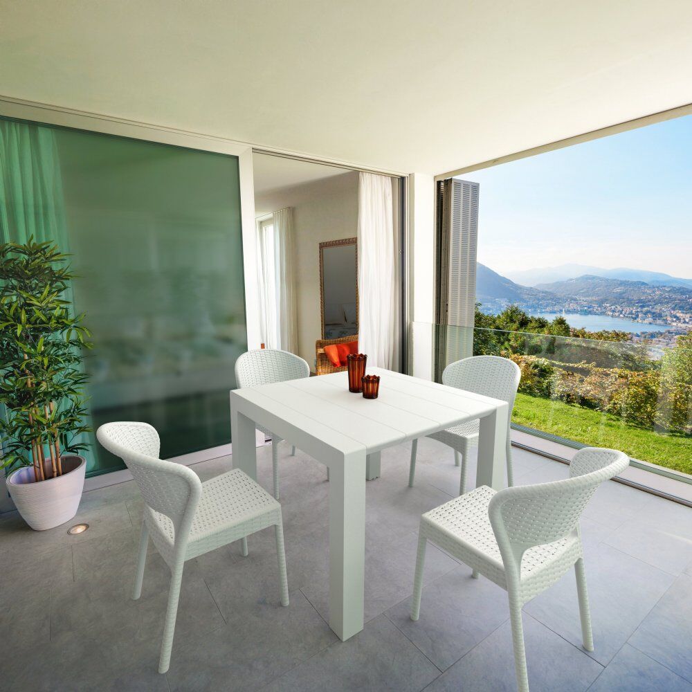 Compamia Daytona Wickerlook 5-Piece Extendable Dining Set