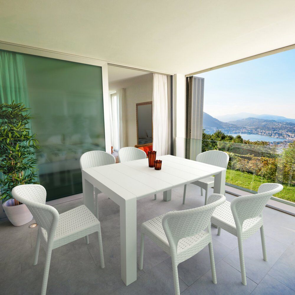Compamia Daytona Wickerlook 7-Piece Extendable Dining Set