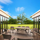 Compamia Daytona Wickerlook 9-Piece Rectangle Dining Set