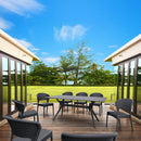 Compamia Daytona Wickerlook 9-Piece Rectangle Dining Set