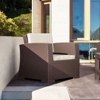 Compamia Monaco Resin Patio Club Chair with Cushion