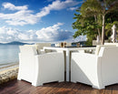 Compamia Monaco Resin Patio Club Chair with Cushion