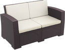 Compamia Monaco Resin Patio Loveseat with Cushion
