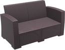 Compamia Monaco Resin Patio Loveseat with Cushion
