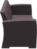 Compamia Monaco Resin Patio Loveseat with Cushion