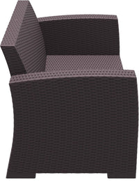 Compamia Monaco Resin Patio Loveseat with Cushion