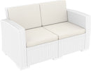 Compamia Monaco Resin Patio Loveseat with Cushion