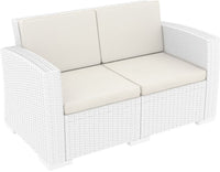 Compamia Monaco Resin Patio Loveseat with Cushion