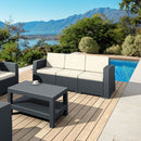 Compamia Monaco Resin Patio Sofa with Cushion