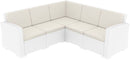 Compamia Monaco Resin Patio Sectional 5 piece Brown with Cushion