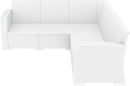 Compamia Monaco Resin Patio Sectional 5 piece Brown with Cushion