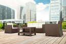 Compamia Monaco Resin Patio Seating 4 piece with Cushion