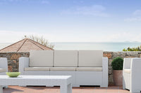 Compamia Monaco Resin Patio Seating 4 piece with Cushion