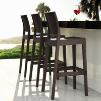 Compamia Jamaica Resin Wickerlook Barstool Set of 2