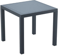 Compamia Orlando Resin Wickerlook Square Dining Table 31 inch