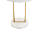 Sunpan Kezna Table Lamp Black Marble-Matte Black / White Marble-White Black