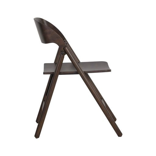 Sunpan Ronny Folding Dining Chair - Black / Walnut