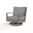 Sunset West Laguna Aluminum Swivel Club Rocker with Cushion