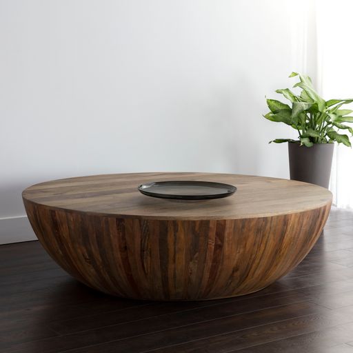 Sunpan Kinsley Coffee Table Large Grey / Natural