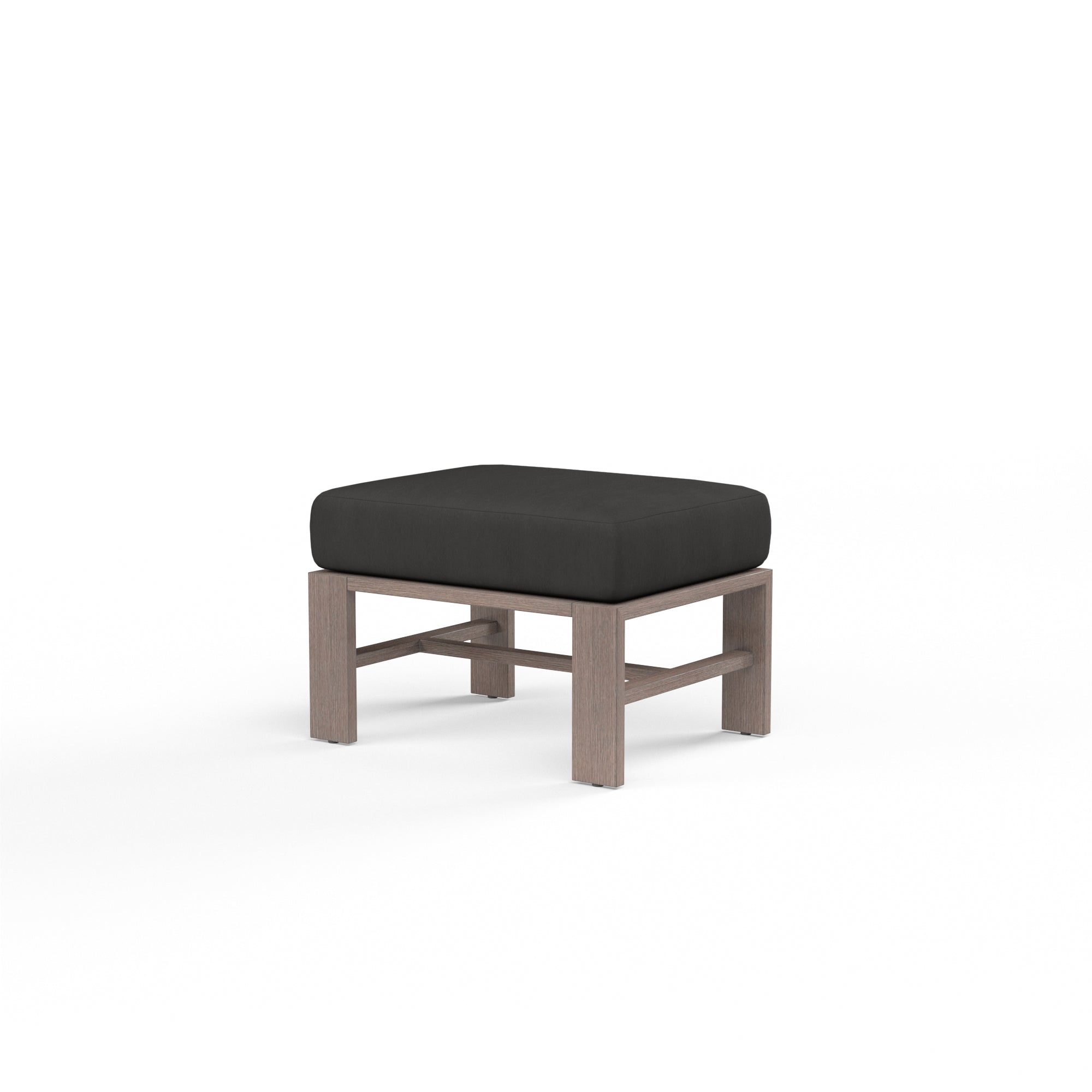 Sunset West Laguna Aluminum Ottoman with Cushion