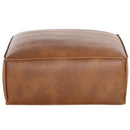 Sunpan Liron Ottoman Overcast Grey / Tobacco Tan
