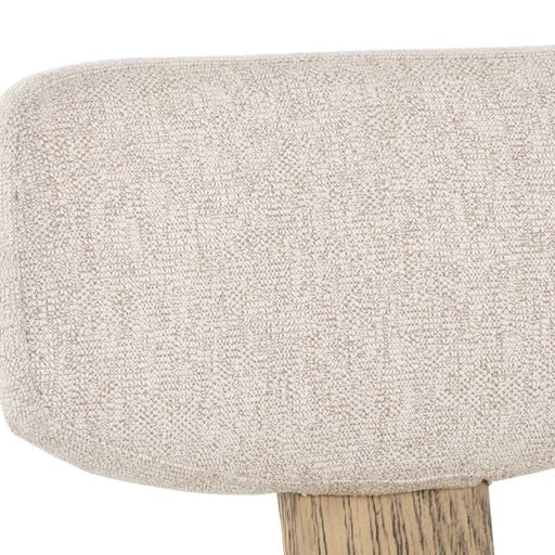 Sunpan Ricket Dining Chair Dark Brown - Dove Cream / Weathered Oak - Dove Cream