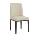 Sunpan Elisa Dining Chair in Grey Oak - Dazzle Cream / Naya Check Black / Light Oak - Mainz Cream