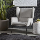 Sunpan Kasen Lounge Chair Belfast Heather Grey / Belfast Navy