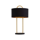 Sunpan Kezna Table Lamp Black Marble-Matte Black / White Marble-White Black