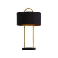 Sunpan Kezna Table Lamp Black Marble-Matte Black / White Marble-White Black