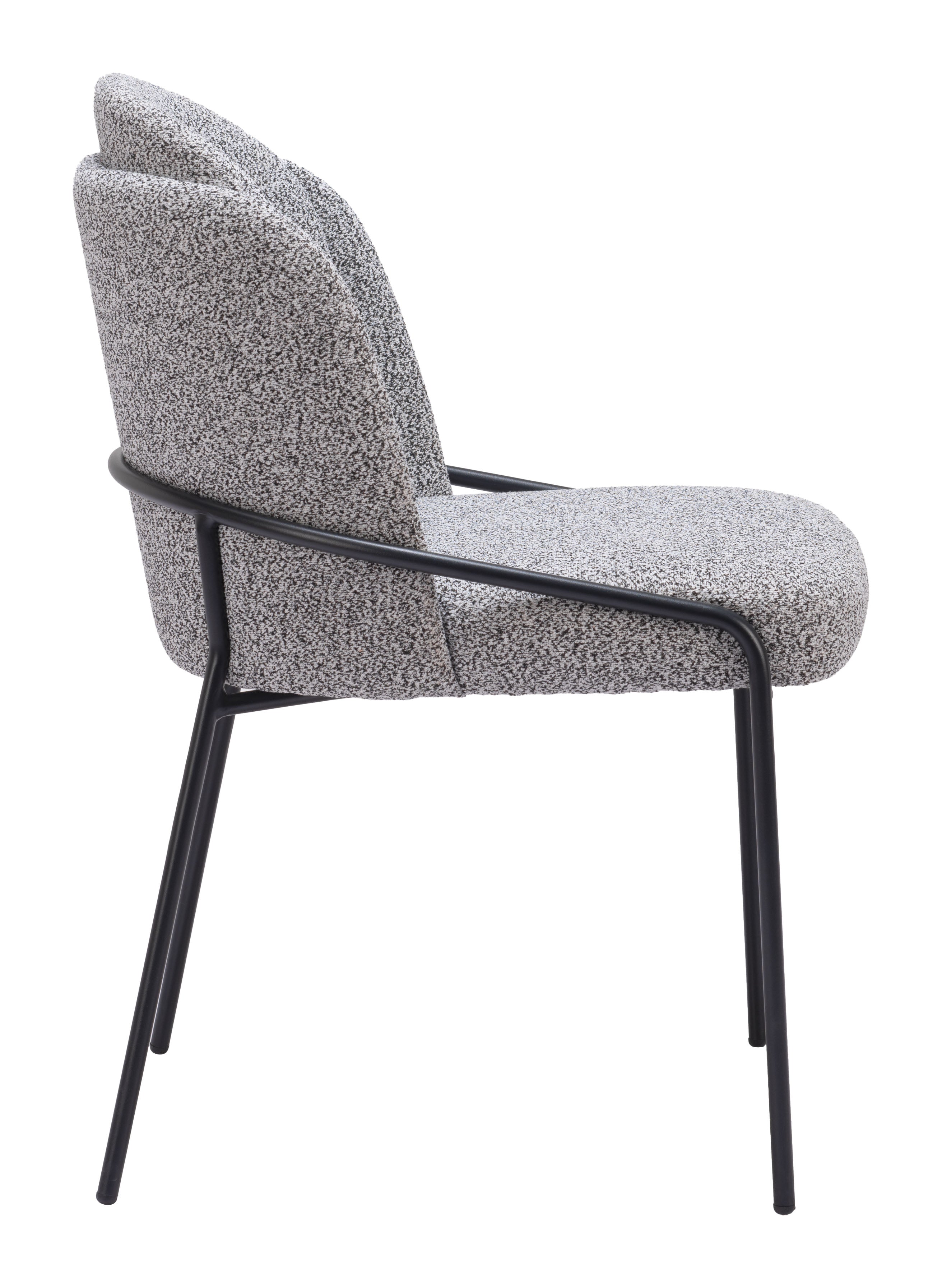 Zuo Modern Jambi Dining Chair Black & White/Ivory