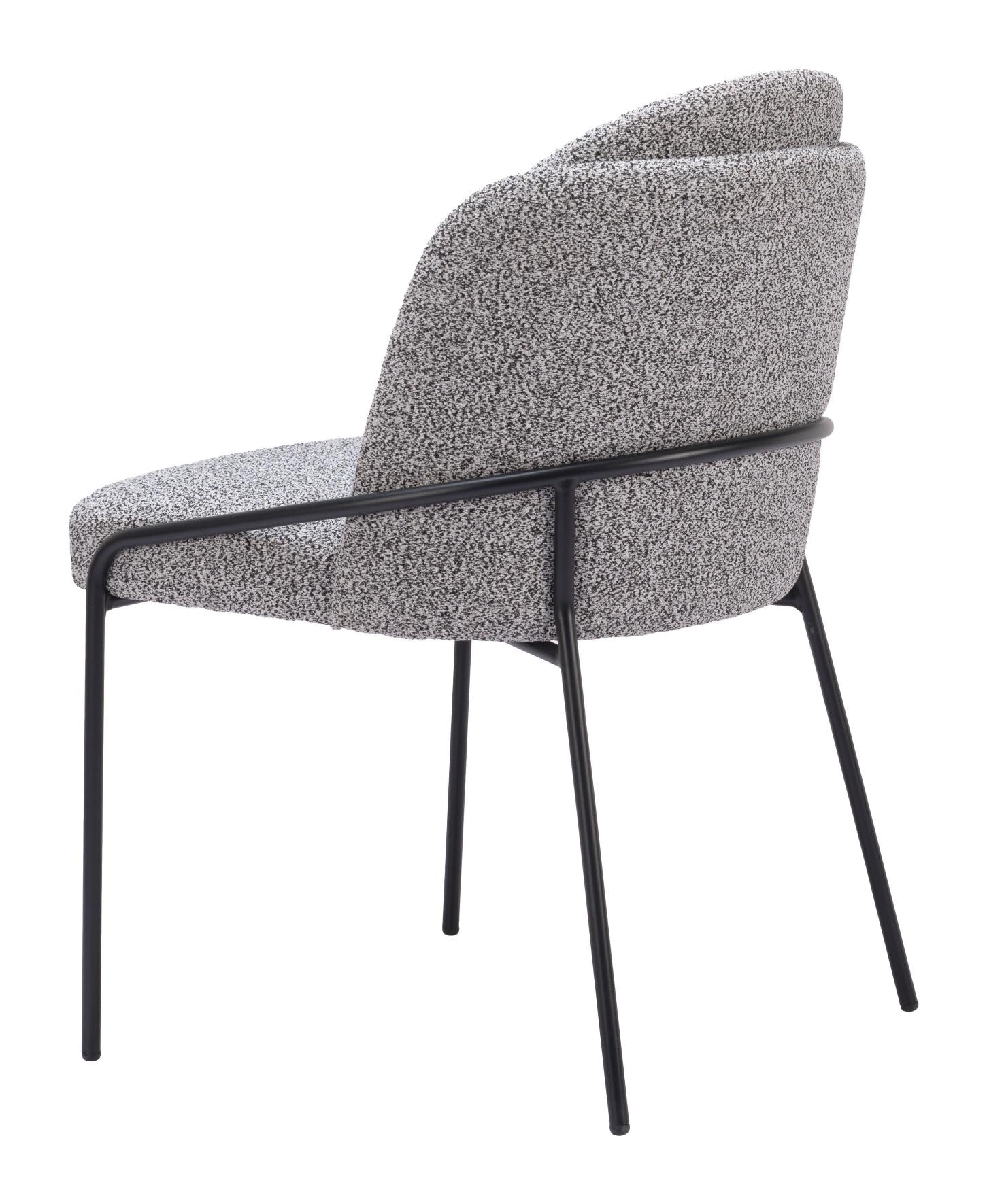 Zuo Modern Jambi Dining Chair Black & White/Ivory