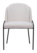 Zuo Modern Jambi Dining Chair Black & White/Ivory