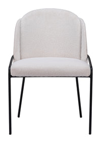 Zuo Modern Jambi Dining Chair Black & White/Ivory