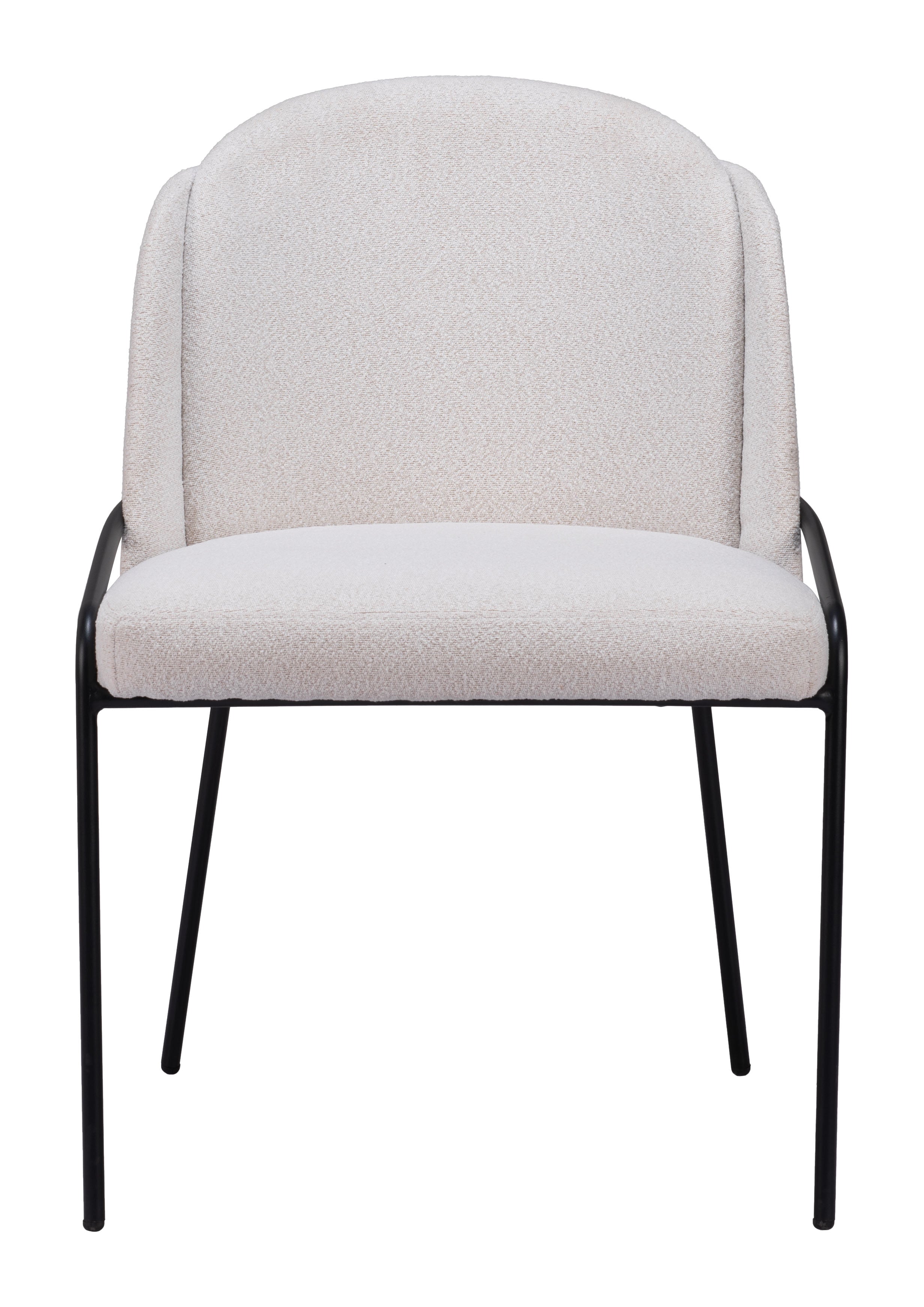 Zuo Modern Jambi Dining Chair Black & White/Ivory