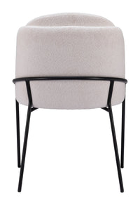 Zuo Modern Jambi Dining Chair Black & White/Ivory