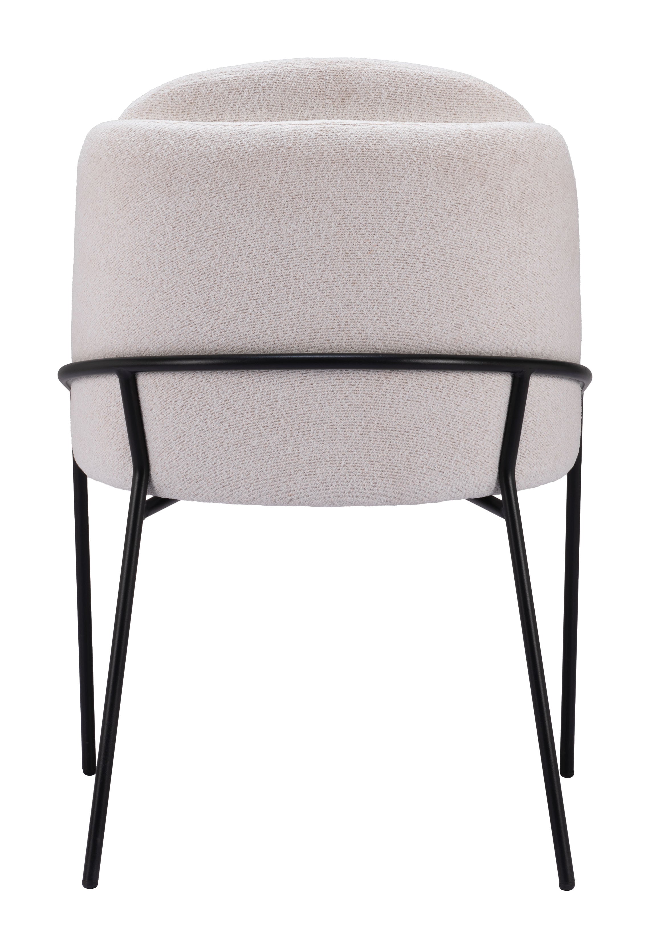 Zuo Modern Jambi Dining Chair Black & White/Ivory